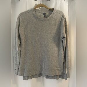 Sweaty Betty Heather Gray Crewneck Top